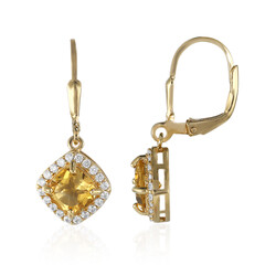 Citrine Silver Earrings