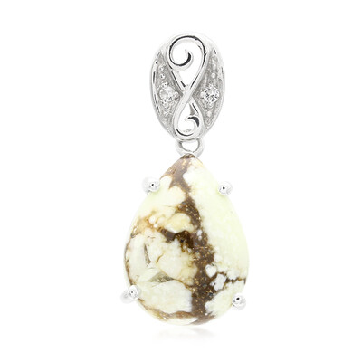 Magnesite Silver Pendant