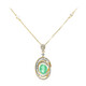 14K AAA Zambian Emerald Gold Necklace (CIRARI)