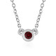 Tanzanian Ruby Silver Necklace (Adela Silber)