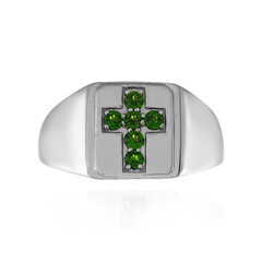 Russian Diopside Silver Ring