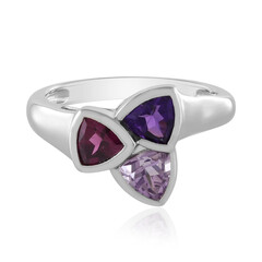 Rhodolite Silver Ring