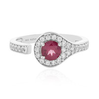 Rhodolite Silver Ring