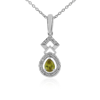 Sphene Silver Necklace