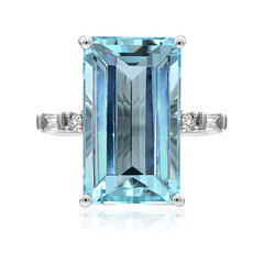 18K AAA Brazilian Aquamarine Gold Ring (AMAYANI)