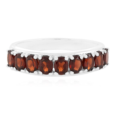 Mozambique Garnet Silver Ring