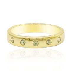 Yellow Sapphire Silver Ring