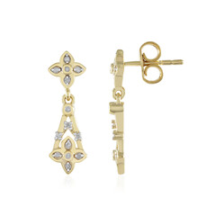I2 (I) Diamond Silver Earrings