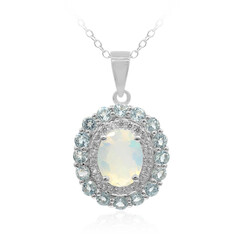 Welo Opal Silver Necklace