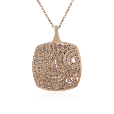 Champagne Zircon Silver Necklace (KM by Juwelo)