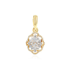 I2 (I) Diamond Silver Pendant