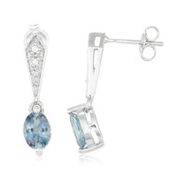 Santa Maria Aquamarine Silver Earrings
