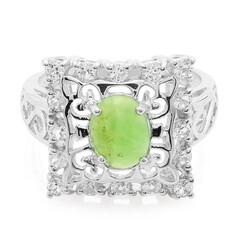 Imperial Chrysoprase Silver Ring