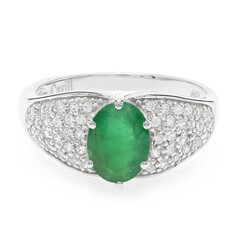 Bahia Emerald Silver Ring
