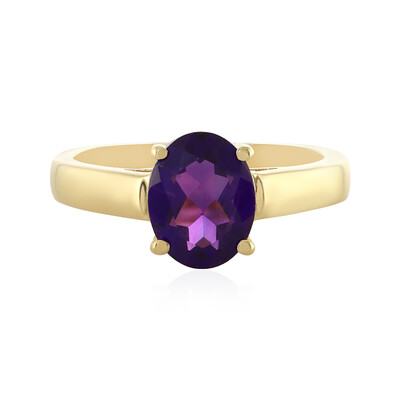 Zambian Amethyst Silver Ring
