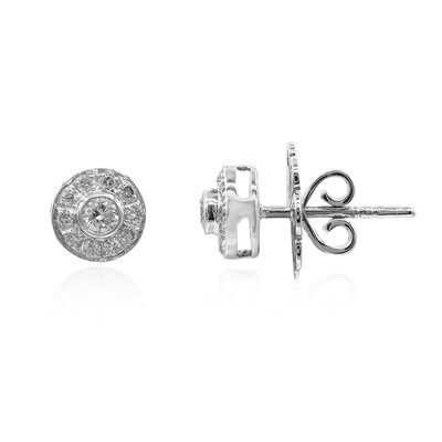 18K SI2 (H) Diamond Gold Earrings (Estée Collection)