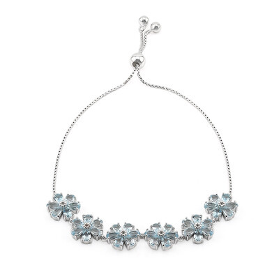 Sky Blue Topaz Silver Bracelet