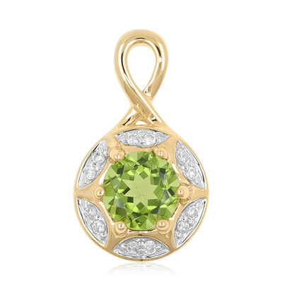 9K Peridot Gold Pendant