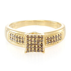 Fancy Diamond Silver Ring