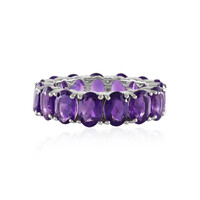 Zambian Amethyst Silver Ring