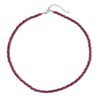 Mozambique Ruby Silver Necklace
