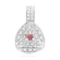 Pink Tourmaline Silver Pendant