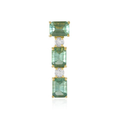 Green Fluorite Silver Pendant