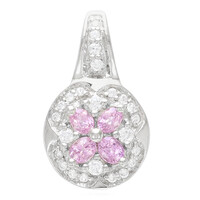 Padparadscha Sapphire Silver Pendant
