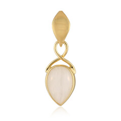 White Labradorite Silver Pendant (Bali Barong)