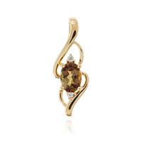 9K Andalusite Gold Pendant