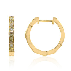 14K SI2 Fancy Diamond Gold Earrings (CIRARI)