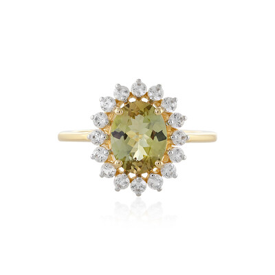 14K Yellow Tanzanite Gold Ring