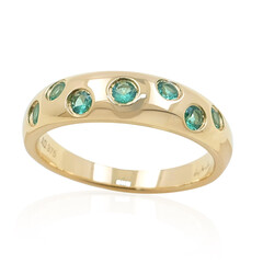 9K AAA Zambian Emerald Gold Ring (de Melo)