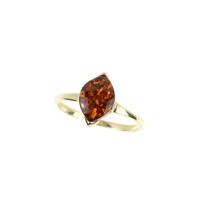 Baltic Amber Silver Ring (dagen)