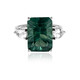 Green Fluorite Silver Ring