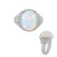 Welo Opal Silver Ring (Adela Silber)