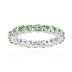 Tanzanian Tsavorite Silver Ring