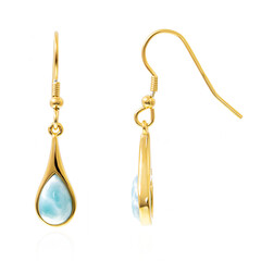 Larimar Silver Earrings