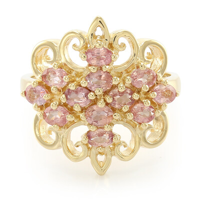 18K Unheated Padparadscha Sapphire Gold Ring (AMAYANI)