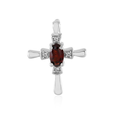 Mozambique Garnet Silver Pendant