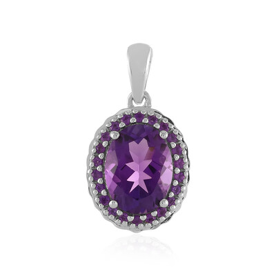 Amethyst Silver Pendant