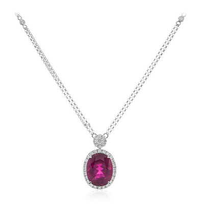 18K AAA Brazilian Rubelite Gold Necklace (CIRARI)
