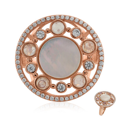 Mother of Pearl Silver Ring
