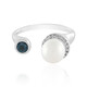 White Freshwater Pearl Silver Ring (de Melo)