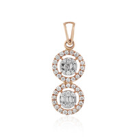 18K SI1 (H) Diamond Gold Pendant