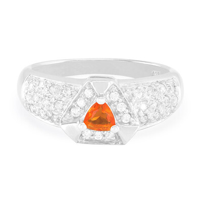 Buriti Fire Opal Silver Ring