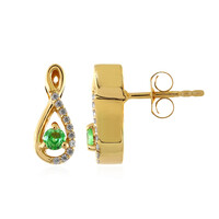 Tsavorite Silver Earrings
