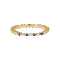 I3 (I) Diamond Silver Ring