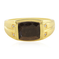 Chocolate Sapphire Silver Ring