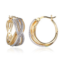 I3 (I) Diamond Silver Earrings